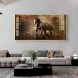 Persian Horse Premium Acrylic Floating Wall Painting - Decor Smart