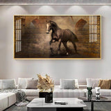 Persian Horse Premium Acrylic Floating Wall Painting - Decor Smart