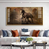Persian Horse Premium Acrylic Floating Wall Painting - Decor Smart