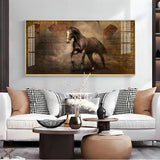 Persian Horse Premium Acrylic Floating Wall Painting - Decor Smart