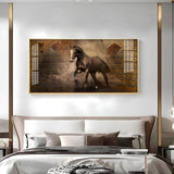 Persian Horse Premium Acrylic Floating Wall Painting - Decor Smart