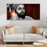 Portrait of Chhatrapati Shivaji Maharaj Wall Painting - Decor Smart