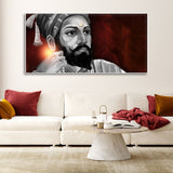 Portrait of Chhatrapati Shivaji Maharaj Wall Painting - Decor Smart