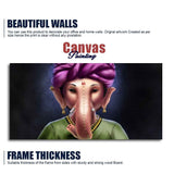 Portrait of Lord Ganesha Canvas Wall Painting - Decor Smart