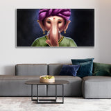 Portrait of Lord Ganesha Canvas Wall Painting - Decor Smart