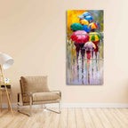 Premium 3 Pieces Wall Painting of Rainy Day