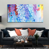 Premium Canvas Abstract Art Wall Painting of Orchid Flowers - Decor Smart