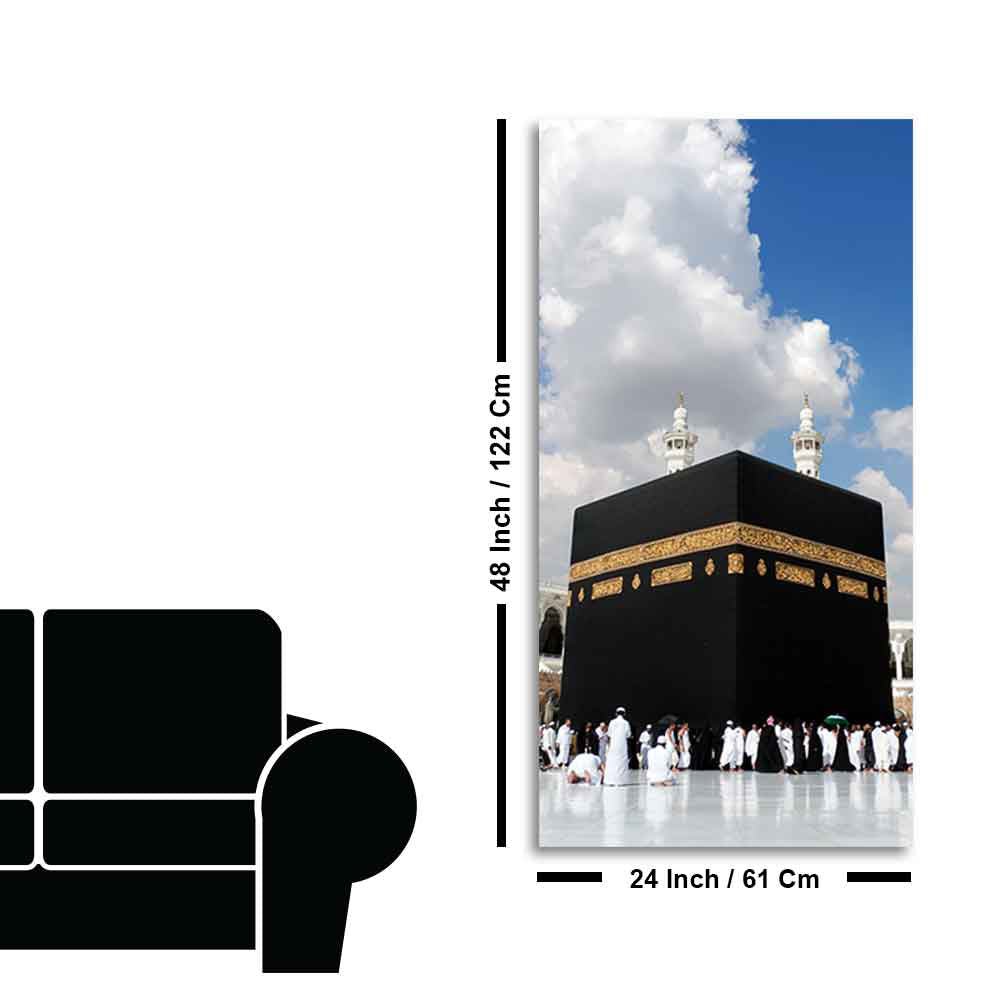 Premium Canvas Muslim Wall Painting of Masjid Al Haram - Decor Smart