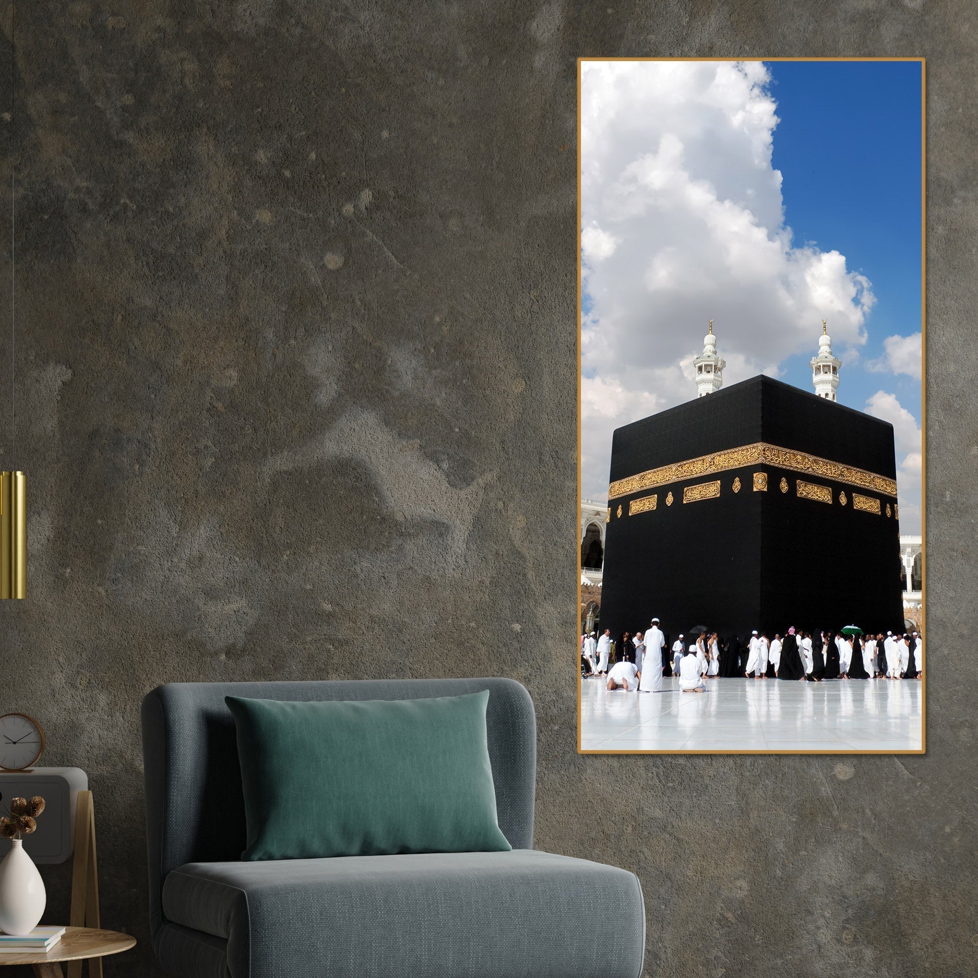 Premium Canvas Muslim Wall Painting of Masjid Al Haram - Decor Smart