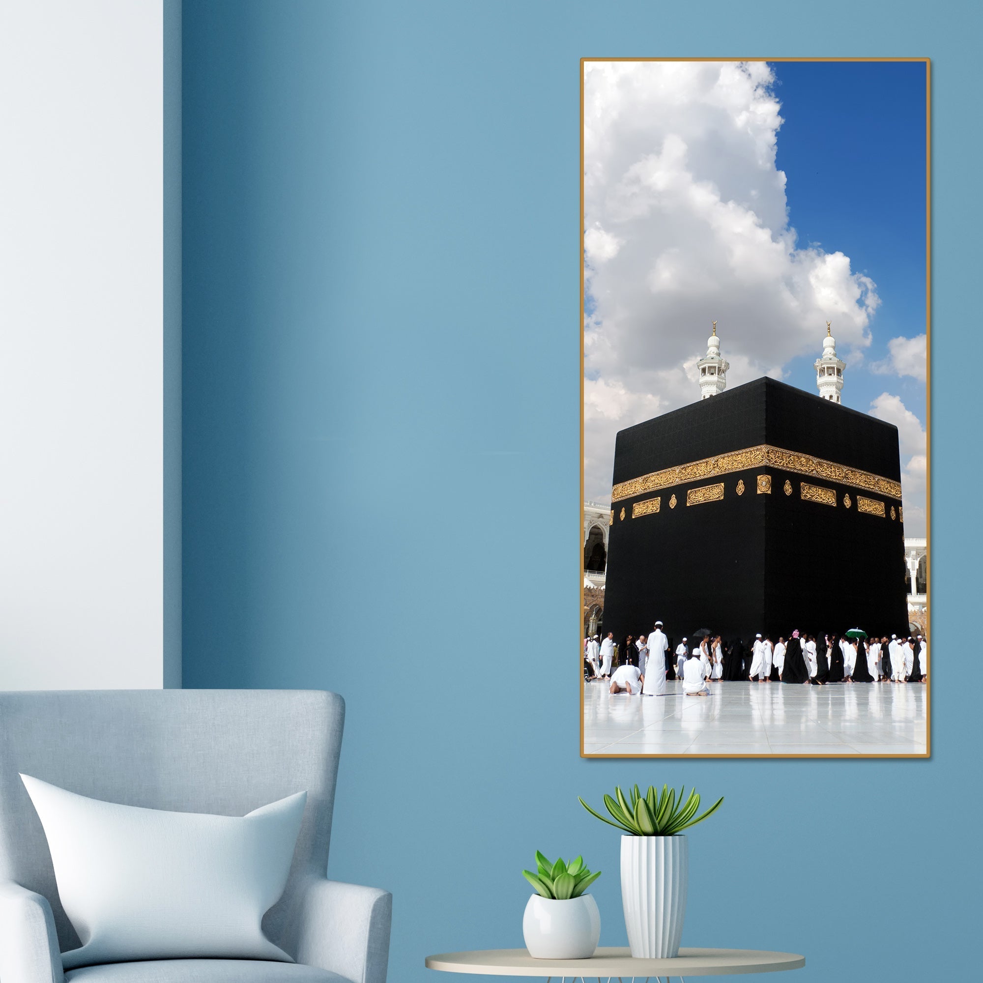 Premium Canvas Muslim Wall Painting of Masjid Al Haram - Decor Smart