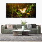 Premium Canvas Wall Painting of A Beautiful Butterfly in Forest