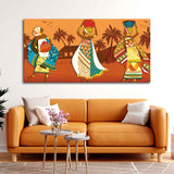 Premium Canvas Wall Painting of African Lady Dancing - Decor Smart