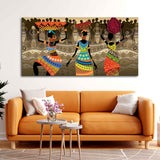 Premium Canvas Wall Painting of African Warli Art - Decor Smart