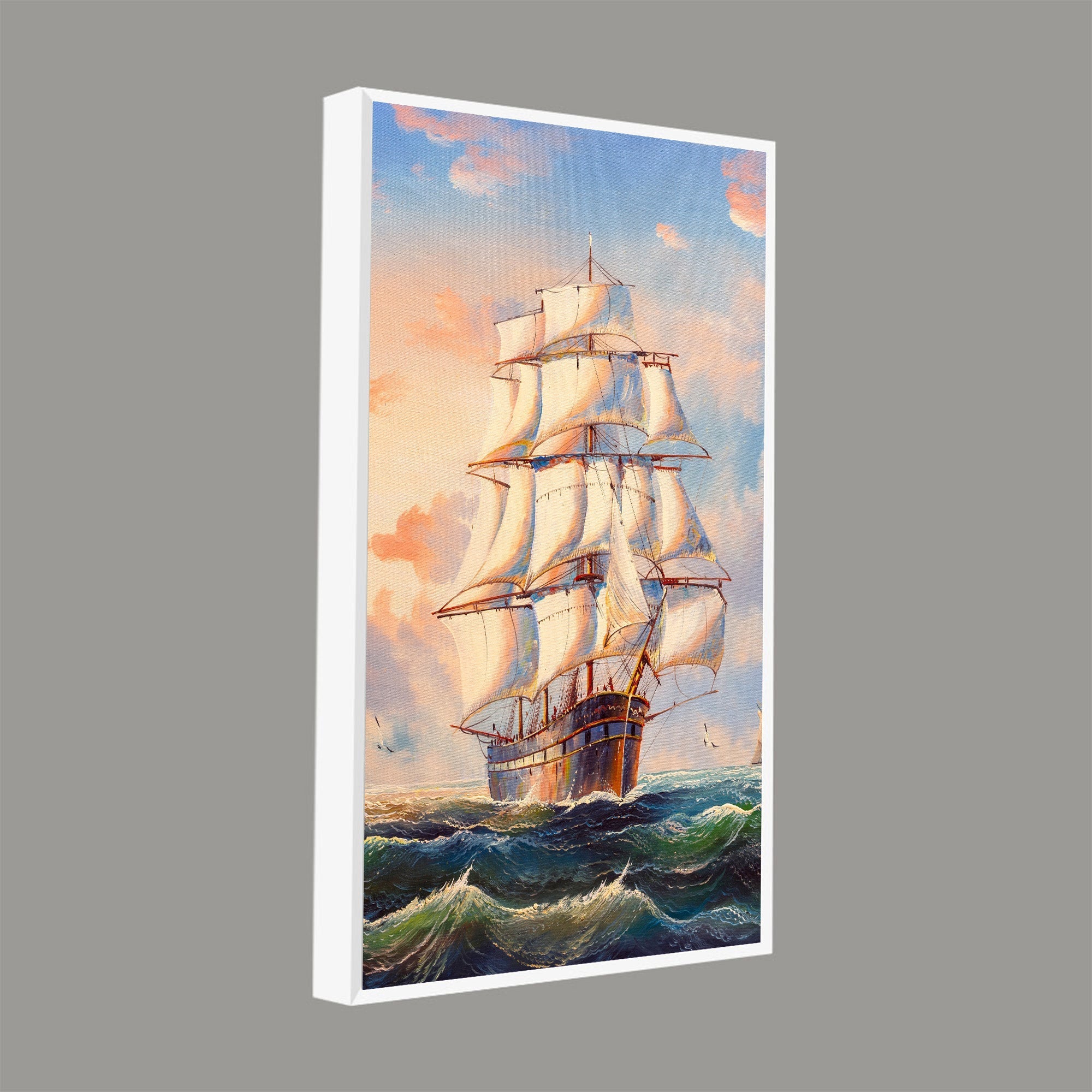 Premium Canvas Wall Painting of Barque The Sailing Ship - Decor Smart