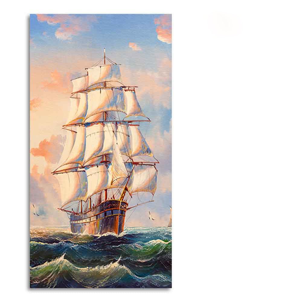 Premium Canvas Wall Painting of Barque The Sailing Ship - Decor Smart