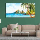 Premium Canvas Wall Painting of Beautiful Beach Scenery - Decor Smart