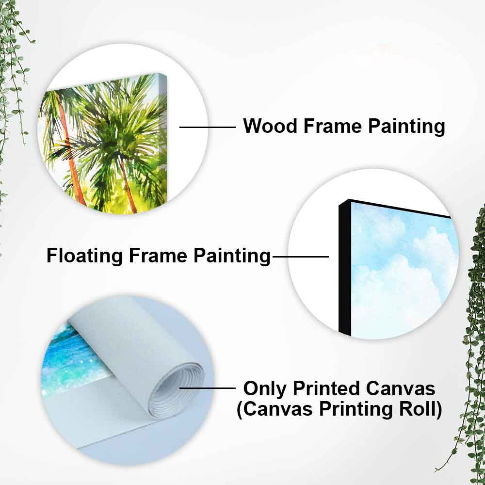 Premium Canvas Wall Painting of Beautiful Beach Scenery - Decor Smart
