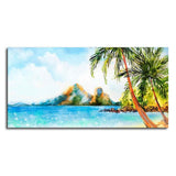 Premium Canvas Wall Painting of Beautiful Beach Scenery - Decor Smart
