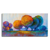 Premium Canvas Wall Painting of Beautiful Colorful Trees - Decor Smart