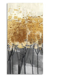 Premium Canvas Wall Painting of Golden Pattern Metallic Forest - Decor Smart