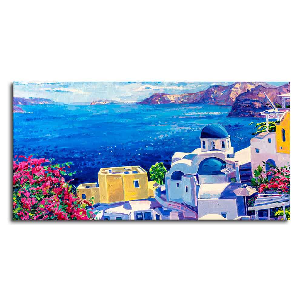 Premium Canvas Wall Painting of Greek Scenery - Decor Smart