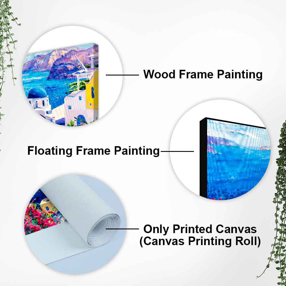 Premium Canvas Wall Painting of Greek Scenery - Decor Smart