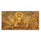 Premium Canvas Wall Painting of Lord Buddha Sculpture