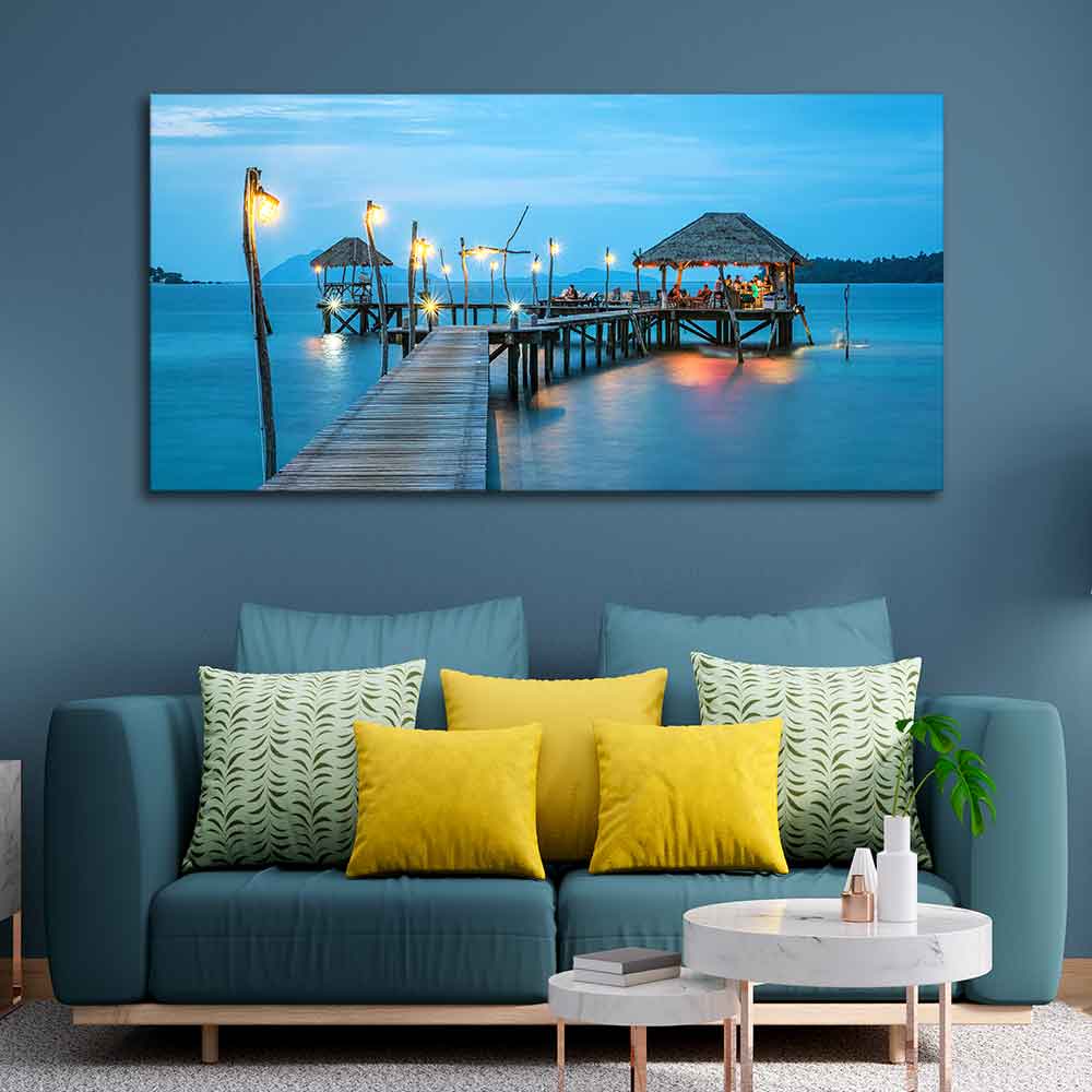 Premium Canvas Wall Painting of Tropical Resort in Thailand - Decor Smart