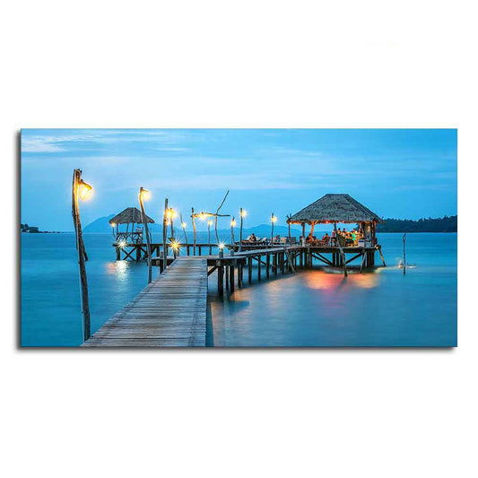 Premium Canvas Wall Painting of Tropical Resort in Thailand - Decor Smart