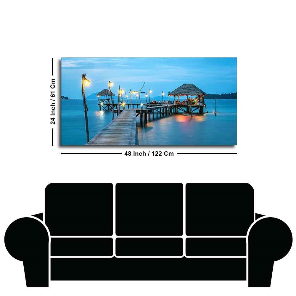Premium Canvas Wall Painting of Tropical Resort in Thailand - Decor Smart