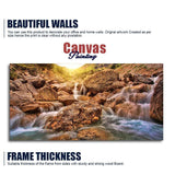 Premium Canvas Wall Painting of Waterfall at Sunrise - Decor Smart