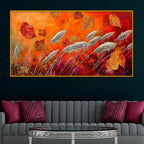 Premium Nature Texture Crystal Glass Wall Painting