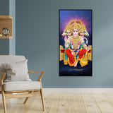 Premium Panchmukhi Lord Hanuman Canvas Wall Painting - Decor Smart