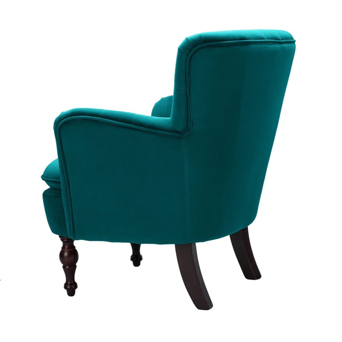 Premium Perfect Cushiony Tufted Super Comfy Emerald Velvet Sofa Lounge Chair - Decor Smart