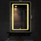 Premium Rectangular Line Shaped LED Bathroom Wall Mirror