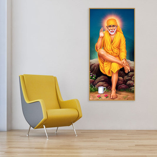 Premium Shirdi Sai Baba Canvas Wall Painting - Decor Smart