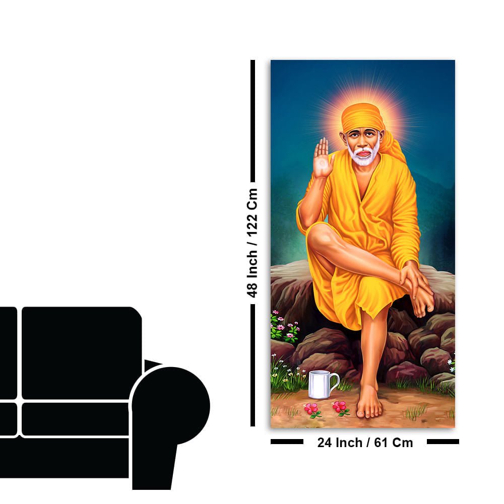 Premium Shirdi Sai Baba Canvas Wall Painting - Decor Smart