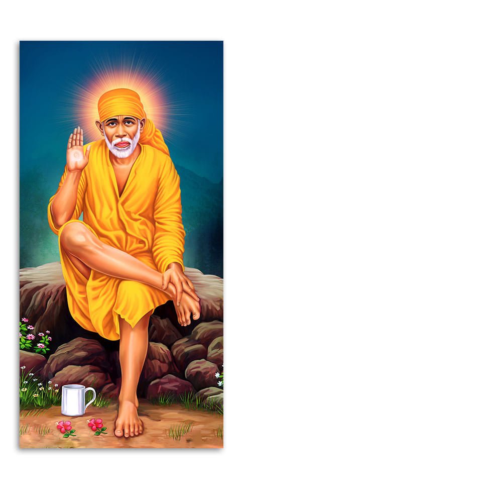 Premium Shirdi Sai Baba Canvas Wall Painting - Decor Smart