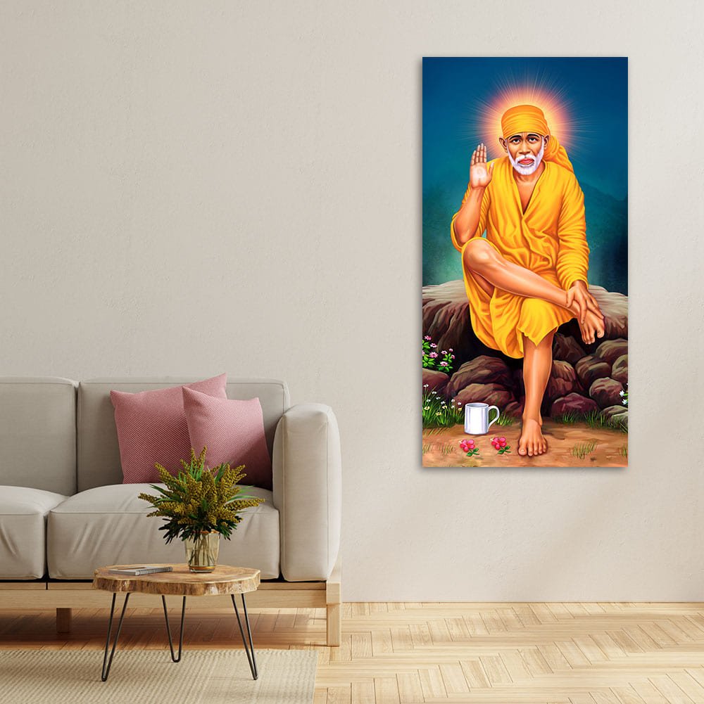 Premium Shirdi Sai Baba Canvas Wall Painting - Decor Smart