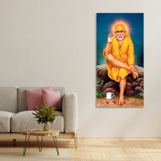 Premium Shirdi Sai Baba Canvas Wall Painting - Decor Smart