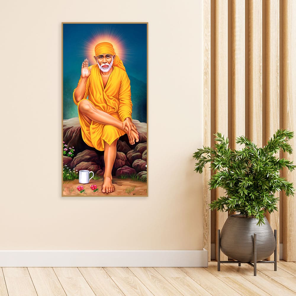 Premium Shirdi Sai Baba Canvas Wall Painting - Decor Smart