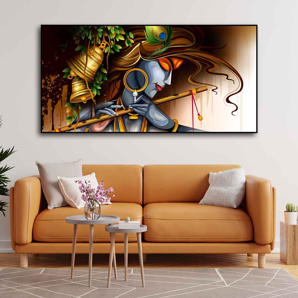 Premium Wall Canvas Painting of Lord Krishna - Decor Smart