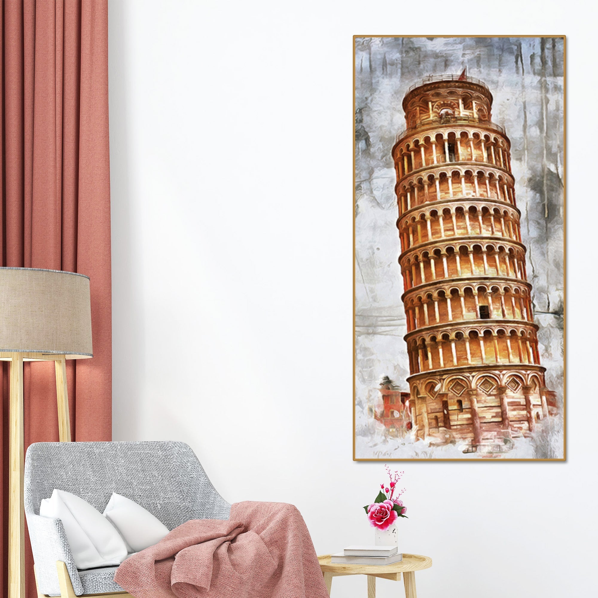 Premium Wall Painting Leaning Tower of Pisa - Decor Smart