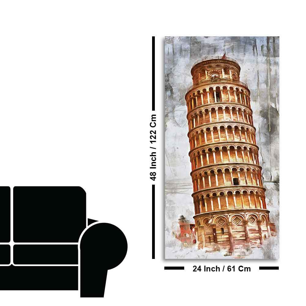 Premium Wall Painting Leaning Tower of Pisa - Decor Smart