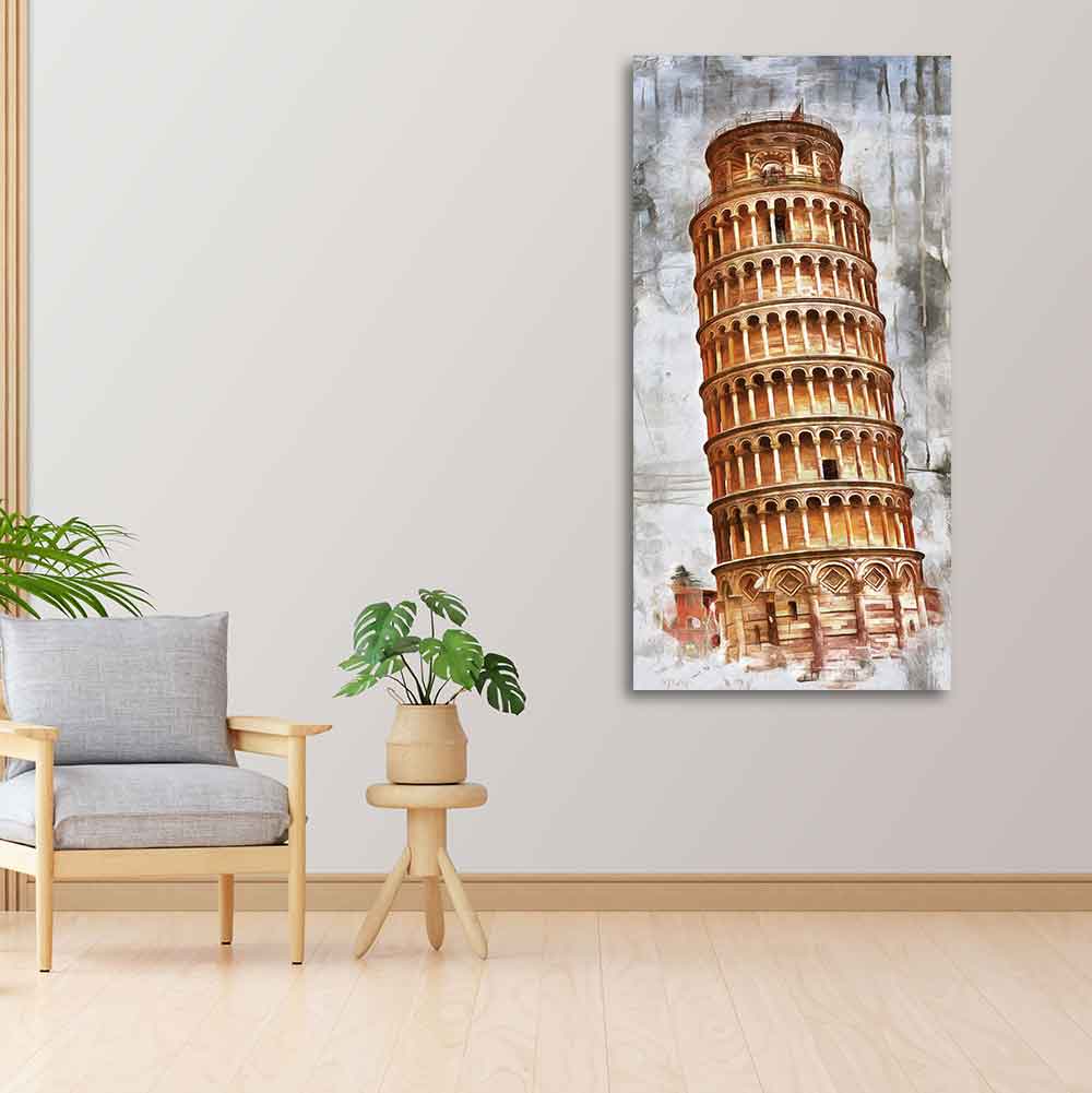 Premium Wall Painting Leaning Tower of Pisa - Decor Smart