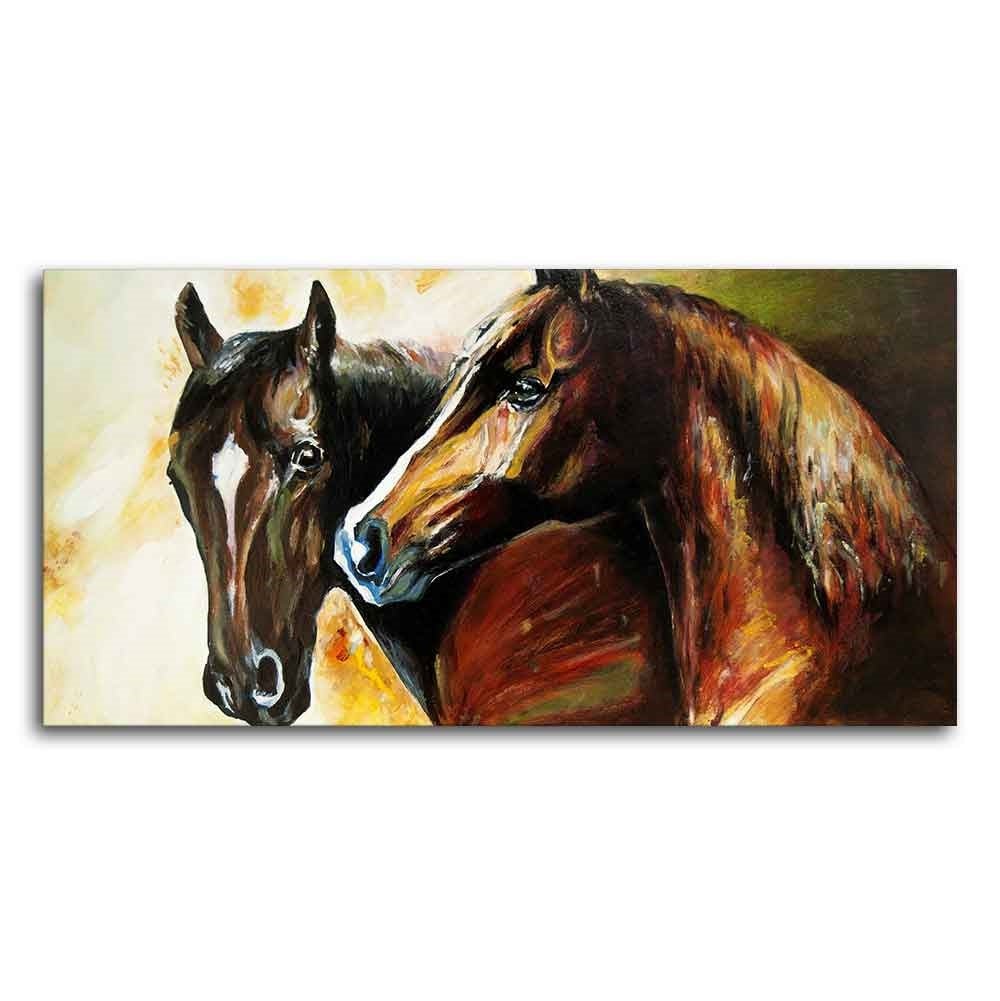 Premium Wall Painting of A Pair of Horses - Decor Smart