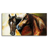 Premium Wall Painting of A Pair of Horses - Decor Smart