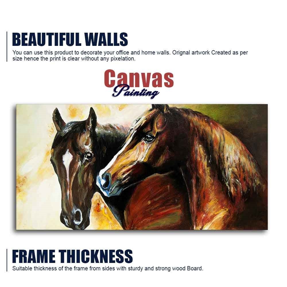 Premium Wall Painting of A Pair of Horses - Decor Smart