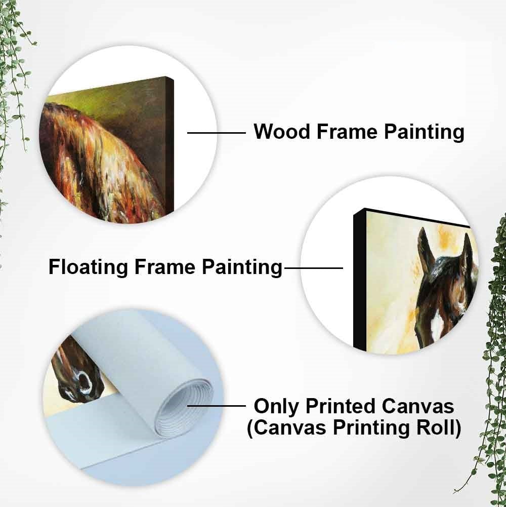 Premium Wall Painting of A Pair of Horses - Decor Smart