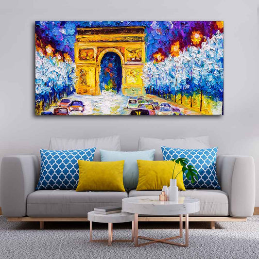 Premium Wall Painting of Abstract Arc de Triomphe - Decor Smart